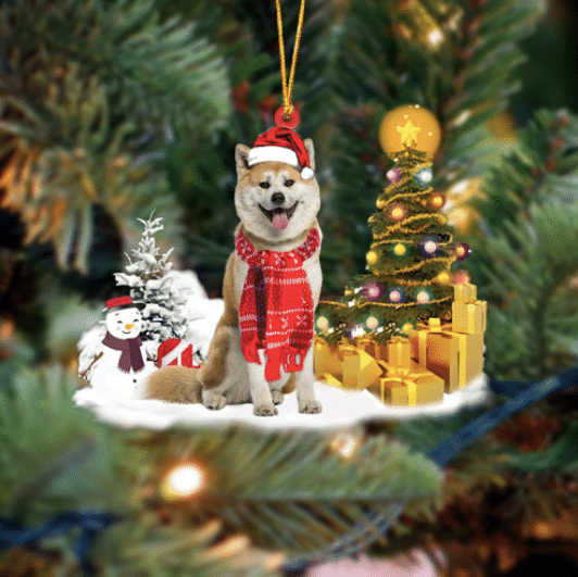 Akita Christmas YC0811122CL Ornaments