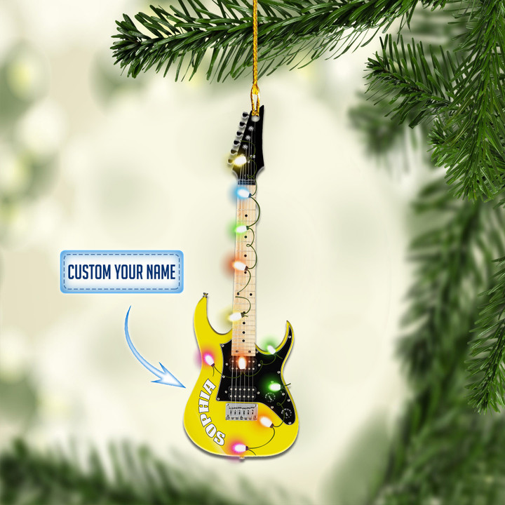 Personalized Electric guitar XS0911008YR Ornaments, 2D Flat Ornament