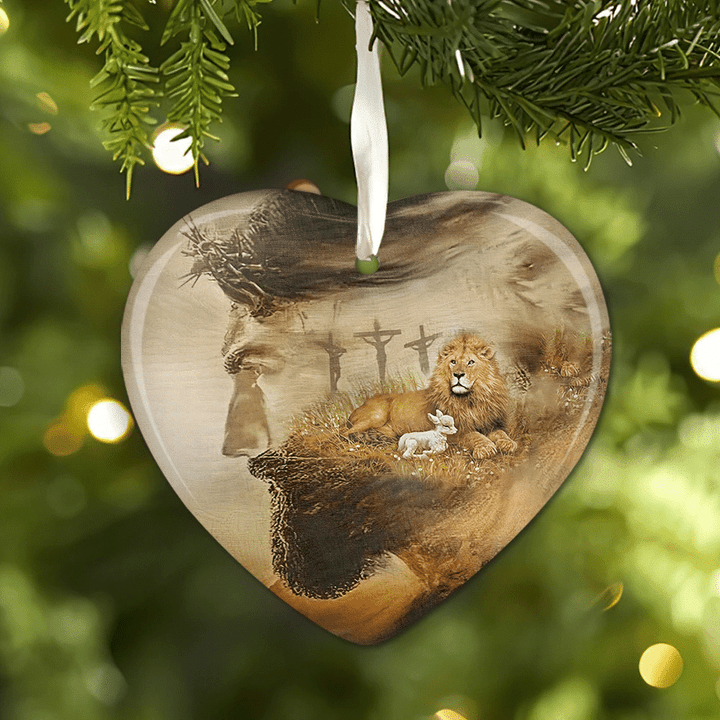 God With Lion And Sheep YC0711771CL Ornaments