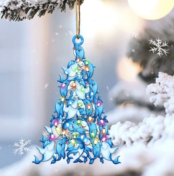 Dolphin Christmas YC0811298CL Ornaments
