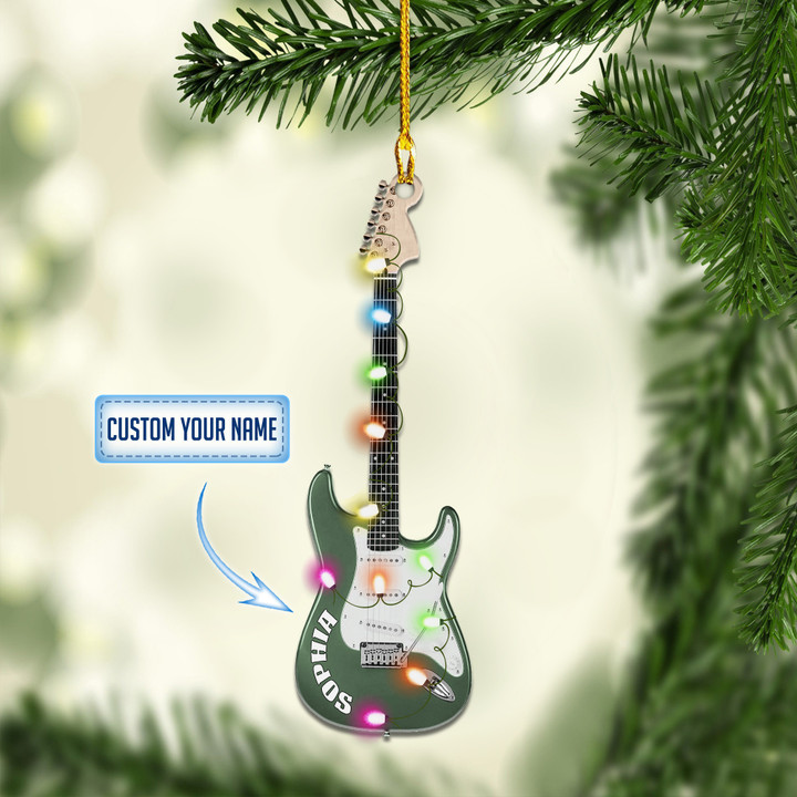 Personalized Electric guitar XS0911005YR Ornaments, 2D Flat Ornament
