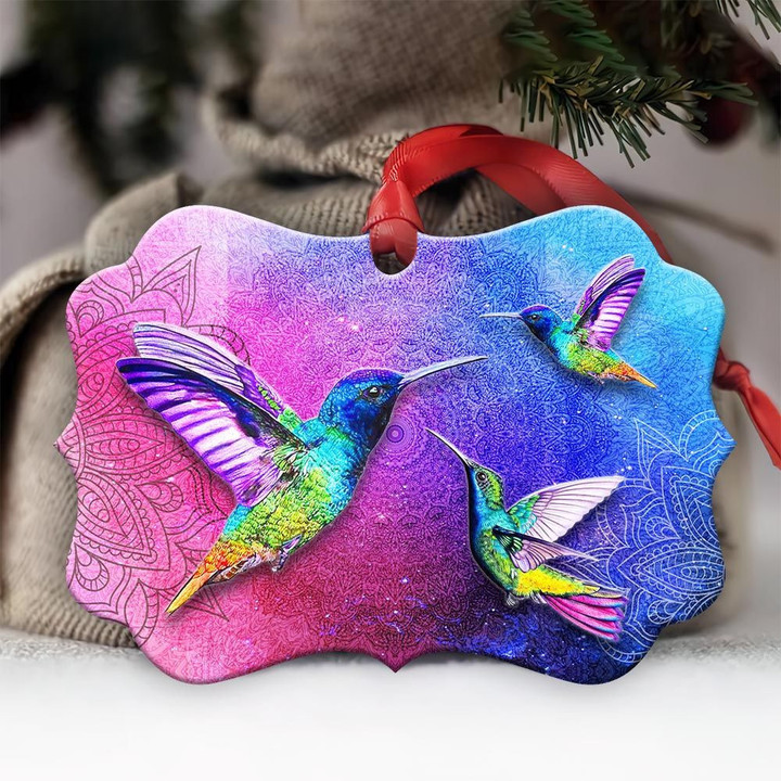 Hummingbird Rainbow Mandala YC0711483CL Ornaments, 2D Flat Ornament