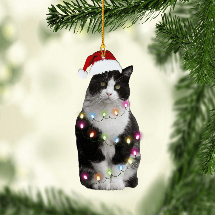 Tuxedo Cat XS0611020XB Ornaments, 2D Flat Ornament