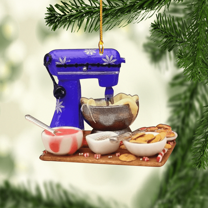 Blue Baking Mixer NI1111019XB Ornaments, 2D Flat Ornament