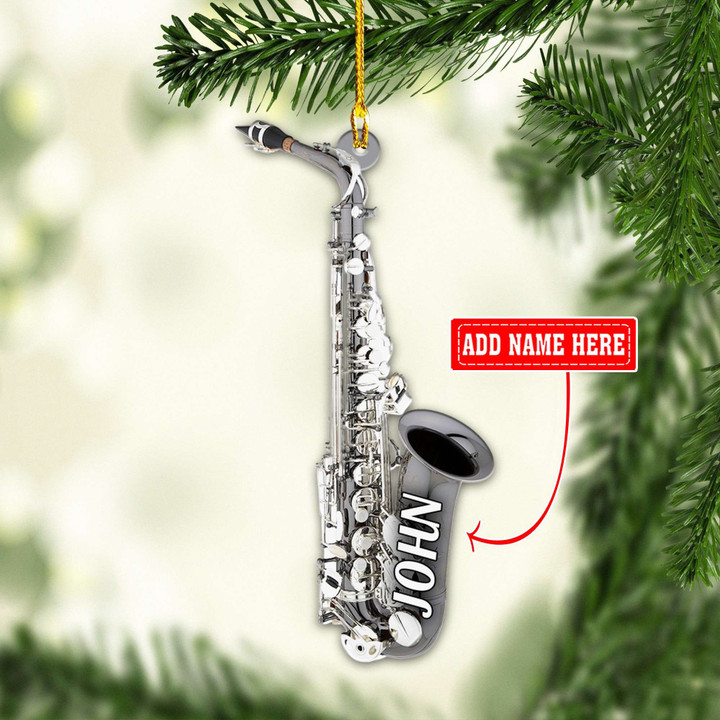 Personalized Saxophone NI0212023YR Ornaments, 2D Flat Ornament