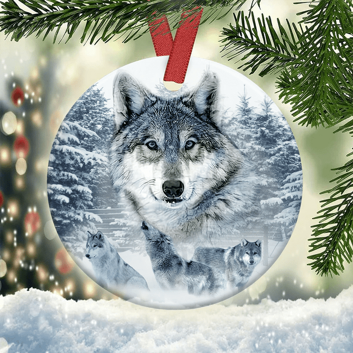 Wolf YC0711699CL Ornaments, 2D Flat Ornament