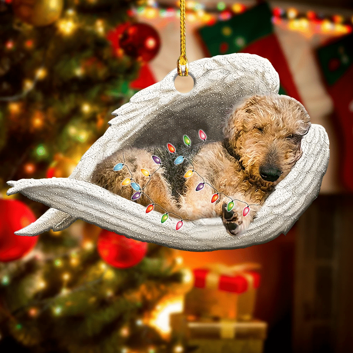 Sleeping Airedale Angel YC0611456CL Ornaments