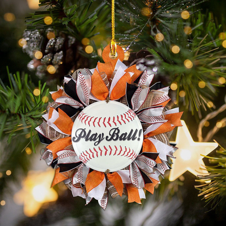 Baseball Play Ball Wreath YC0611311CL Ornaments