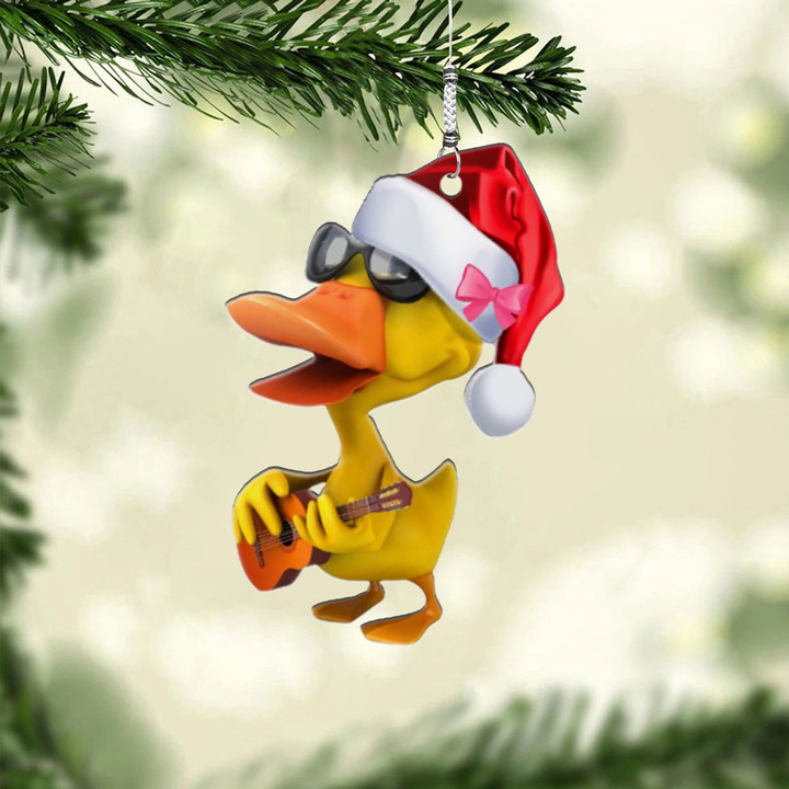 Duckies Playing Guitar Christmas NI2510128YT Ornaments