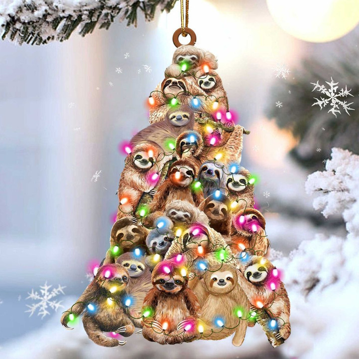 Sloth Christmas YC0811639CL Ornaments