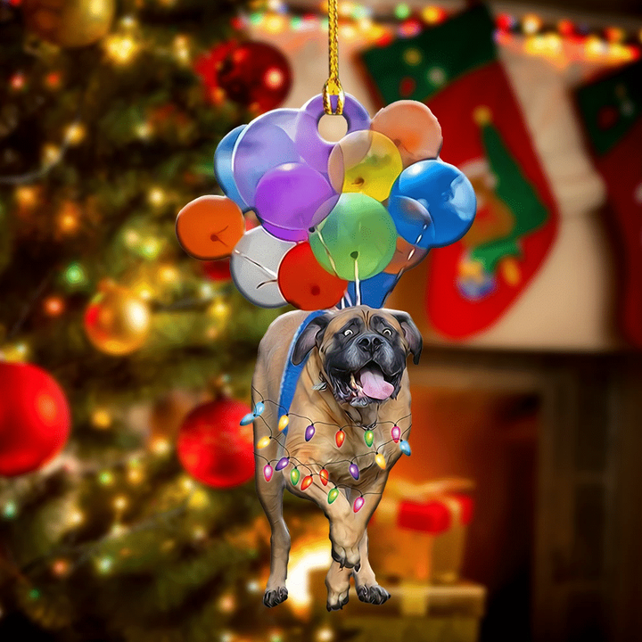 English Mastiff Dog Flying With Bubbles YC0611607CL Ornaments
