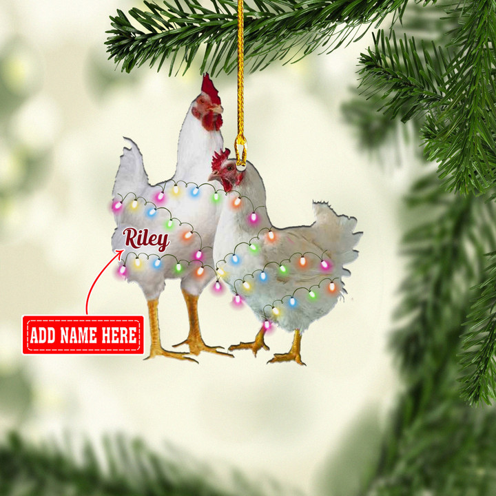 Personalized Farm Chicken NI1111003YC Ornaments