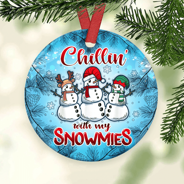 Chillin With My Snowmies YC0711698CL Ornaments, 2D Flat Ornament