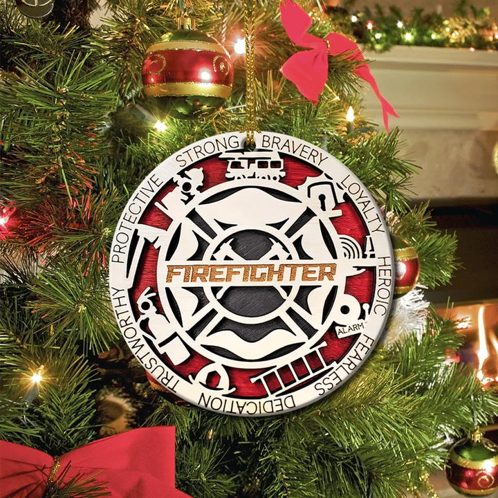 Symbol For Firefighters YC0711702CL Ornaments, 2D Flat Ornament