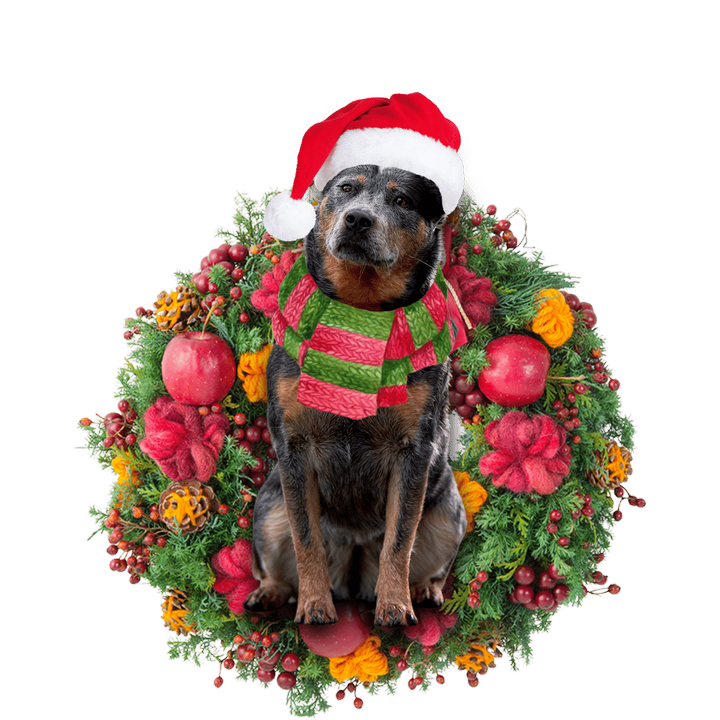 Cattle Dog Christmas YC0811551CL Ornaments, 2D Flat Ornament