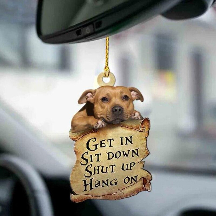 Staffordshire Bull Terrier Lover Two Sided YC0811095CL Ornaments, 2D Flat Ornament