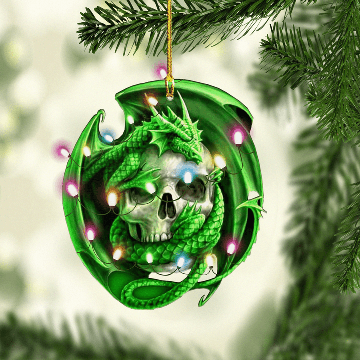 Green Dragon XS0611010XB Ornaments, 2D Flat Ornament