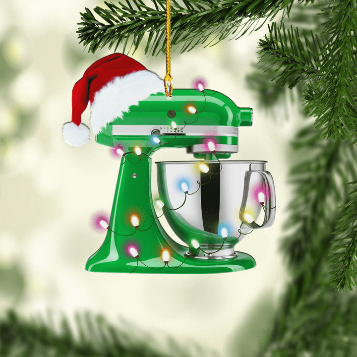 Green Baking Mixer XS0611004XB Ornaments, 2D Flat Ornament