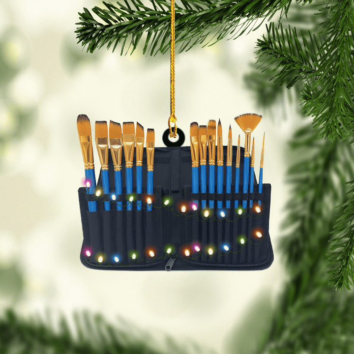 Blue Paint Brushes NI2611009XB Ornaments, 2D Flat Ornament