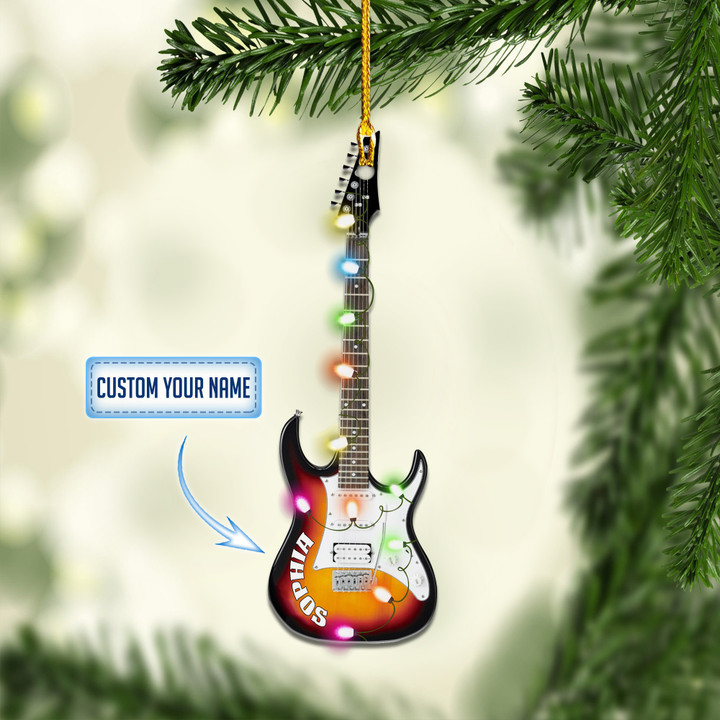 Personalized Electric guitar XS0911006YR Ornaments, 2D Flat Ornament
