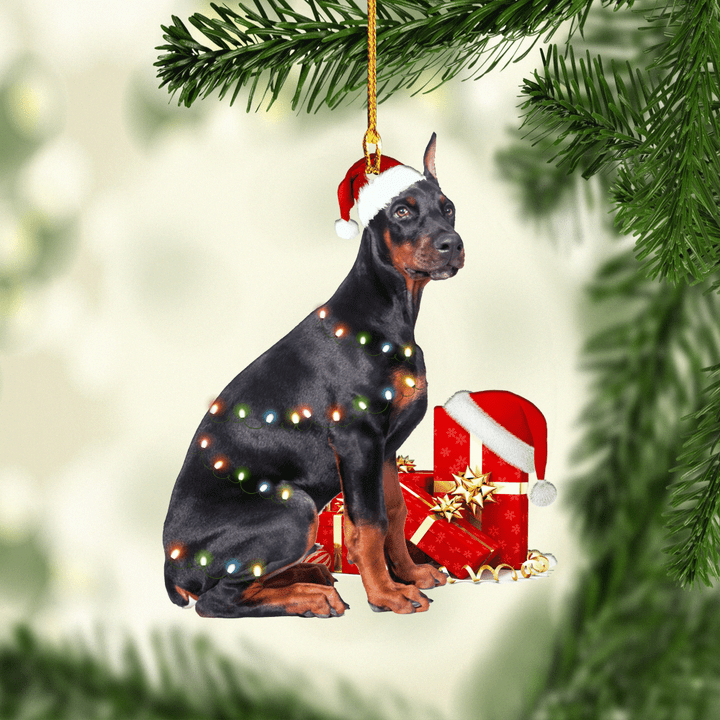 Doberman Dog NI1711011XB Ornaments, 2D Flat Ornament