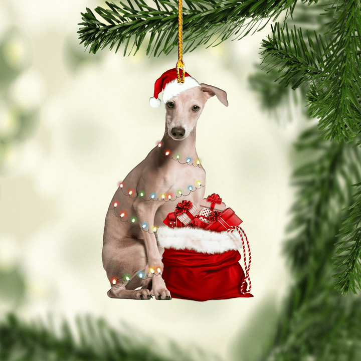 Greyhound Dog NI1811001XB Ornaments, 2D Flat Ornament