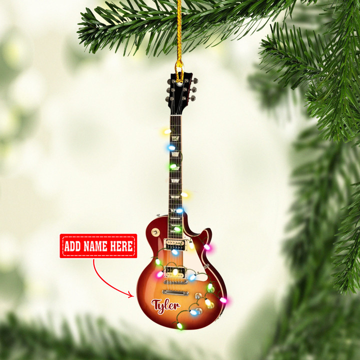 Personalized Electric Guitar NI0212025YC Ornaments, 2D Flat Ornament