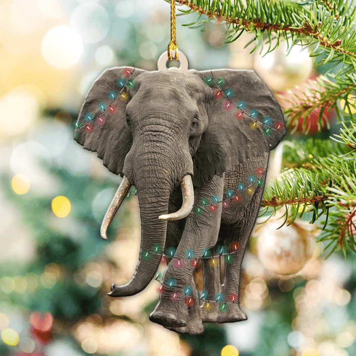 Elephant Christmas NI0312008XR Ornaments, 2D Flat Ornament