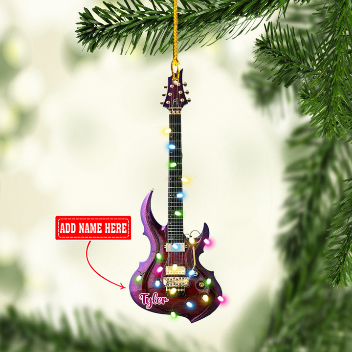 Personalized Electric Guitar NI0212017YC Ornaments, 2D Flat Ornament