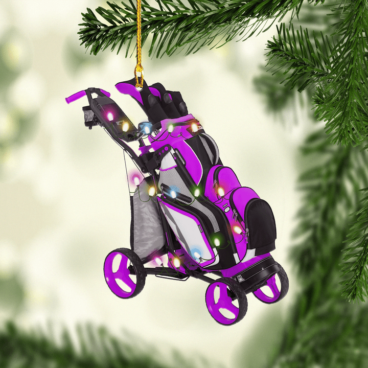Purple Golf Buggy NI0212014XB Ornaments