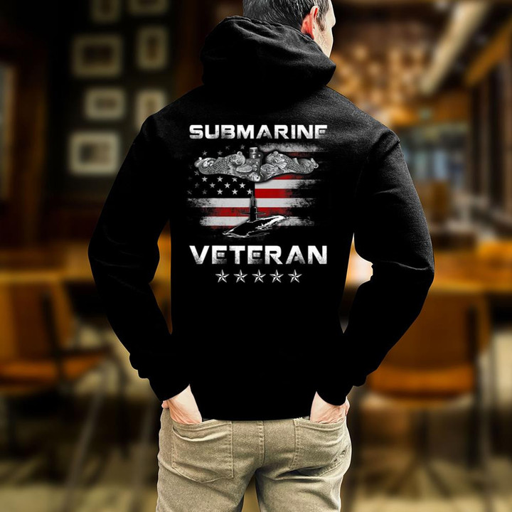 Submarine Shirt, Navy Submarine Veteran Veteran Hoodie