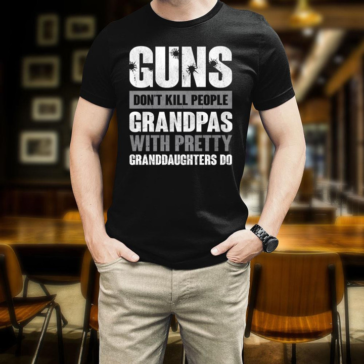 guns dont kill people grandpas Hoodie (Front)