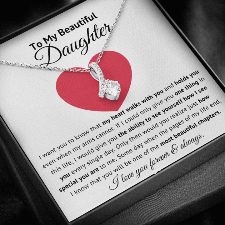 To My Beautiful Daughter - How Special You Are - Alluring Necklace - 1