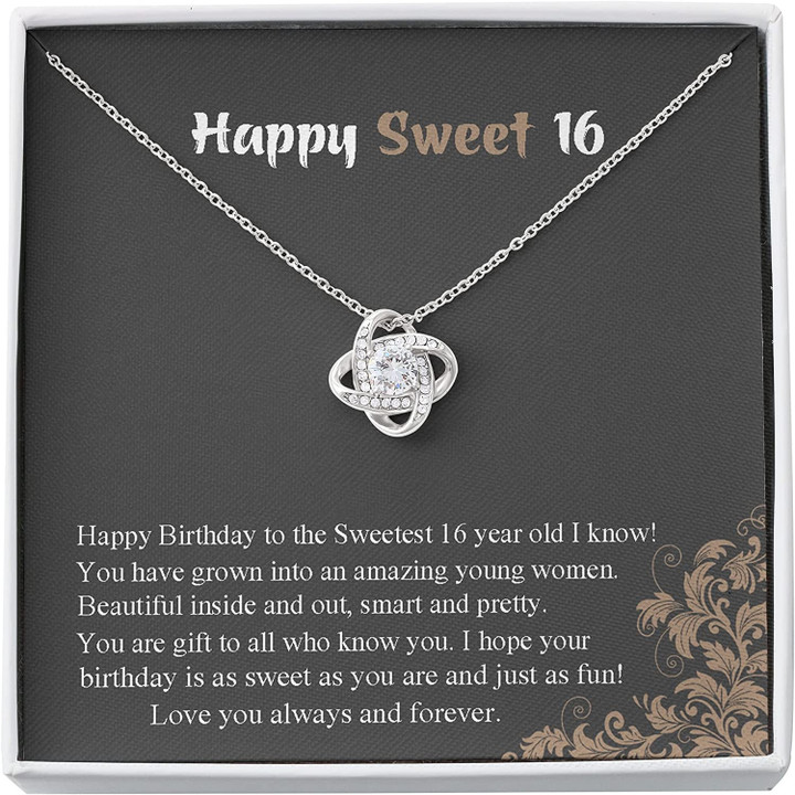 16th  Birthday Neaklace  Gift for 16 year girl Sweet 16 daughter Gift 16th birthday gift girl Necklace Sweet sixteen jewelry Teen birthday Gift for Valentines Birthday Anniversary - 1