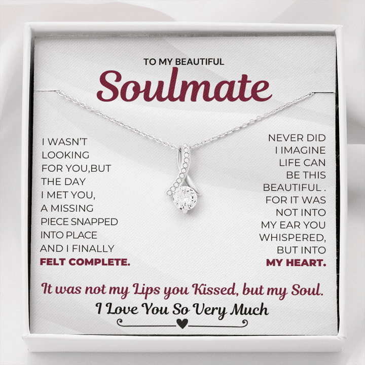 Pamaheart- Alluring Beauty Necklace- Soulmate Necklace Kissed My Soul  Limited Edition - Grabs Yours Now Gift For Wife Christmas - 1