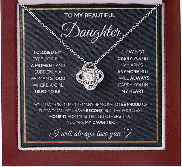 Birthday Gifts For Daughter Necklace Father Daughter Gifts From Mom Gifts For Daughter From Dad Daughter Necklaces From Mom Daughter Jewelry From Dad To My Badass Daughter Crown Necklace - 1