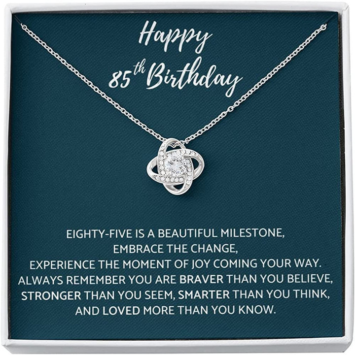 85th Birthday Necklace Gift for Sister Best Girl Friend Female Daughter Niece Cousin Mom Grandma Auntie Lady Unique Gift Necklace for Birthday - 1