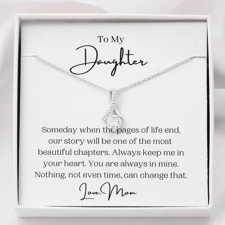 To My Daughter Necklace Always Keep Me In Your Heart Birthday Gift For Daughter To My Daughter Necklace Present For Daughter - 1