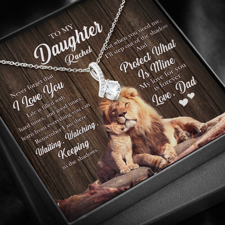 To My Beautiful Daughter Necklace My Love For You is Forever Personalized Alluring Beauty Necklace XL043E - 1