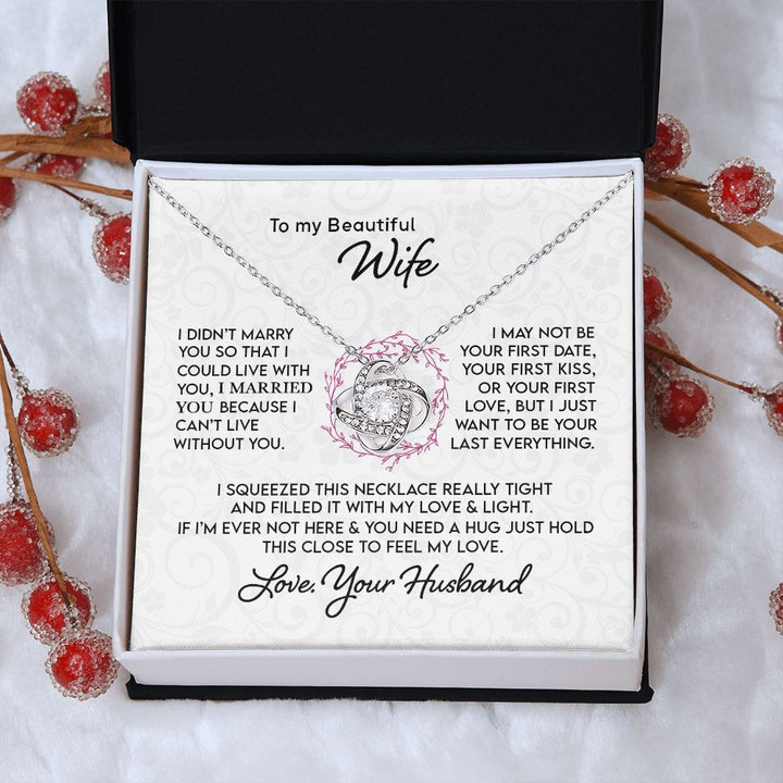 Gift for Wife I Cant Live Without You Necklace Gift Ideas for Wife Romantic Wife Necklace Wife Birthday Gift Special Wife Necklace for Women