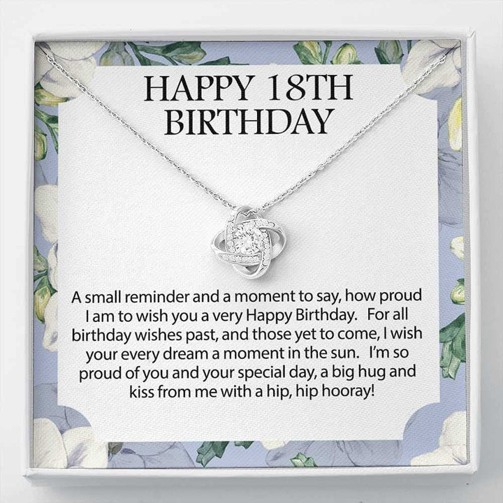18th Birthday Necklace Message Card Necklace Handmade Jewelry Christmas gifts - 18th Birthday Ideas for Woman 18th Birthday Gift For Her Eighteenth BirthdayBirthday Necklace Pendant - 1