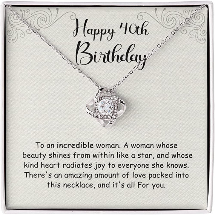 40th birthday necklace for women Birthday Gifts for Women 40th 40th Birthday Gifts for Women Birthday Necklace for Mom/Sister/Best Friend Necklace for Women Turning 40 - 1