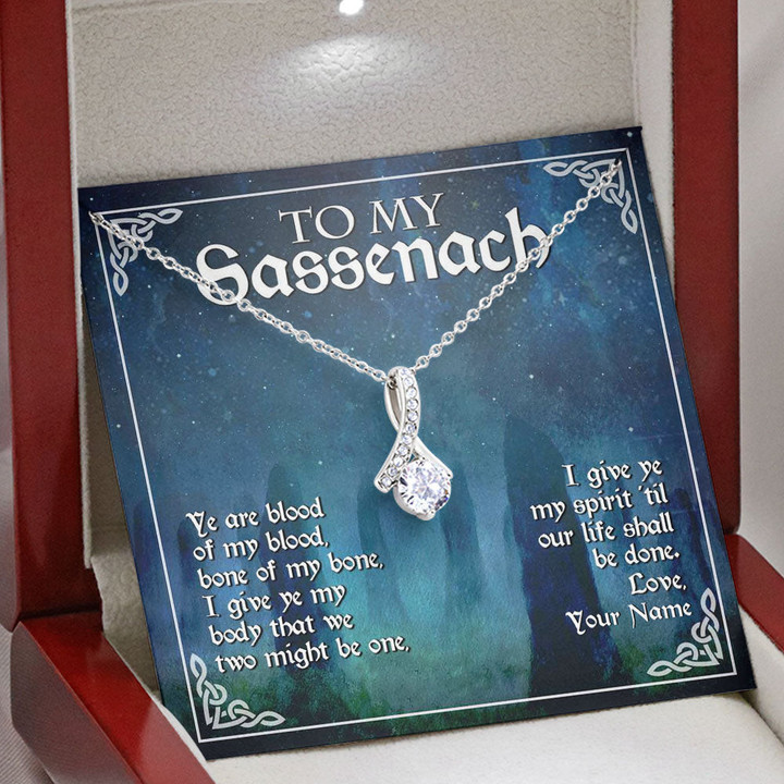 Outlander Novel Film To My Sassenach Necklace Personalized Love Knot Necklace  Alluring Necklace Dragonfly Necklace - LX336A - 1