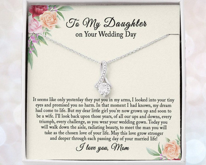 Wedding Gift for Bride from Mom Bride Gift from Mom Daughter Gift on Wedding Day Wedding Gift for Daughter Gift for Bride from Mother - 1