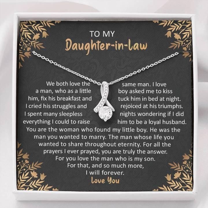 To My Daughter-In-Law Necklace - For You Love The Man Who Is My Son - Alluring Necklace - 1