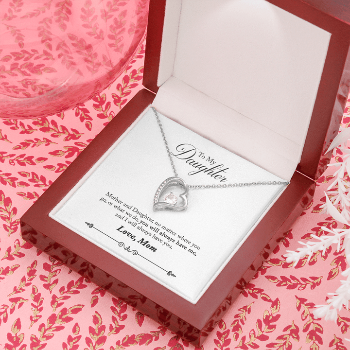 Pamaheart - Forever Love Necklace - To My Daugther - Forever Love - Braver Than You Believe Gift For Wife For Mom Gift For Christmas Birthday - 1