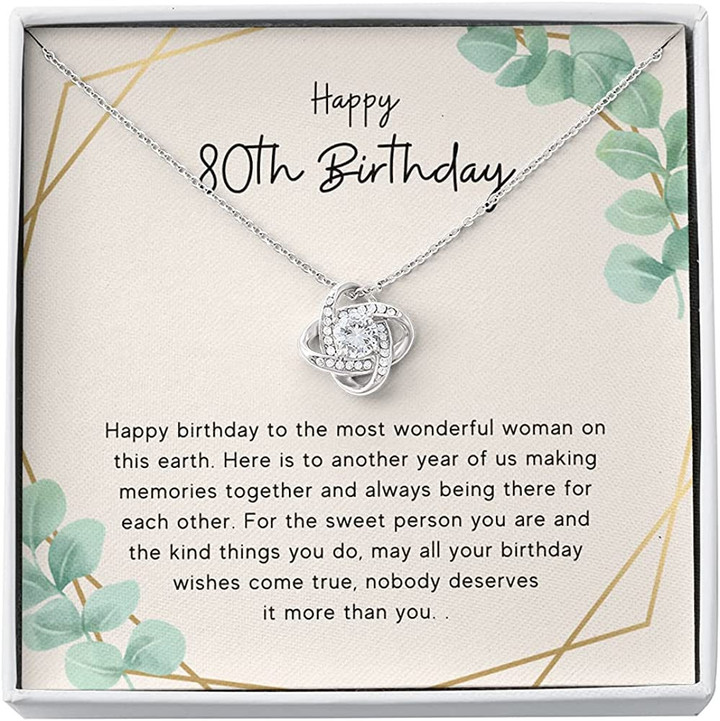 80th Birthday For Her Gift 80th Birthday Gift For Her eightieth Birthday Gift For Women Friend 80th Birthday Friend Meaningful Message Card  Gift Box for Grandma Unique Gift for Her - 1