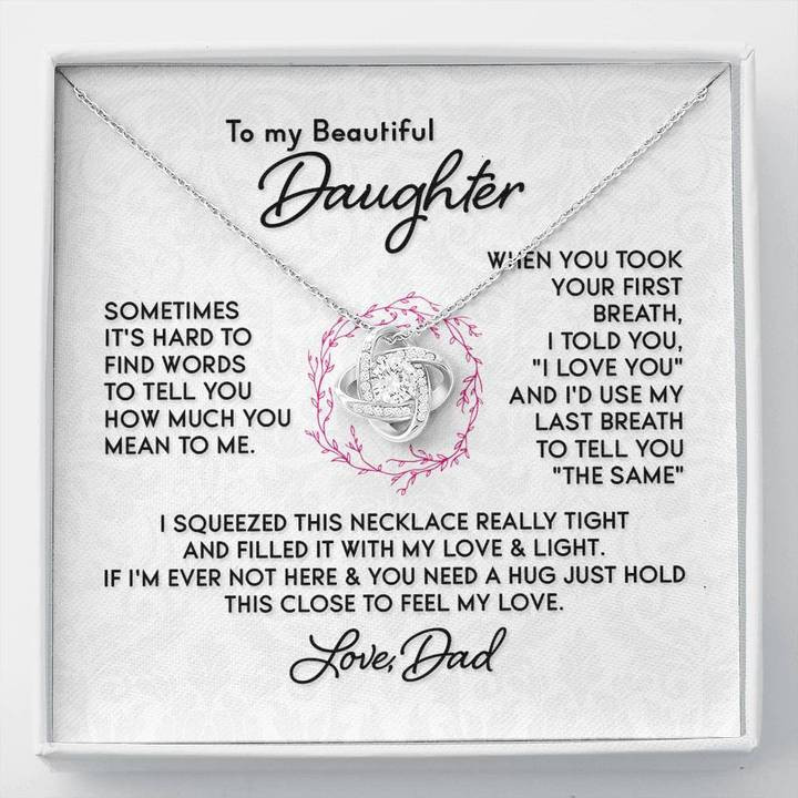 Daughter Gift  Daughter Necklace From Dad Birthday Christmas Anniversary Graduation Wedding Gift For Her Girls Women - 1