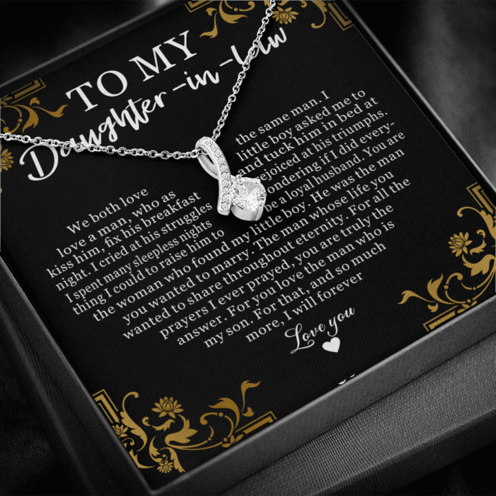 To My Daughter-In-Law  You are the woman who found my little boy Alluring Necklace LX336D - 1