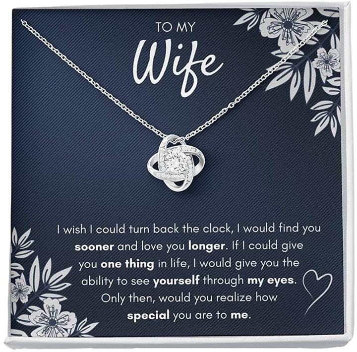 Necklace For Wife Gifts From Husband Jewelry Box Pendant Personalized Custom Made Romantic Gift For My Best Wife Ever - 1